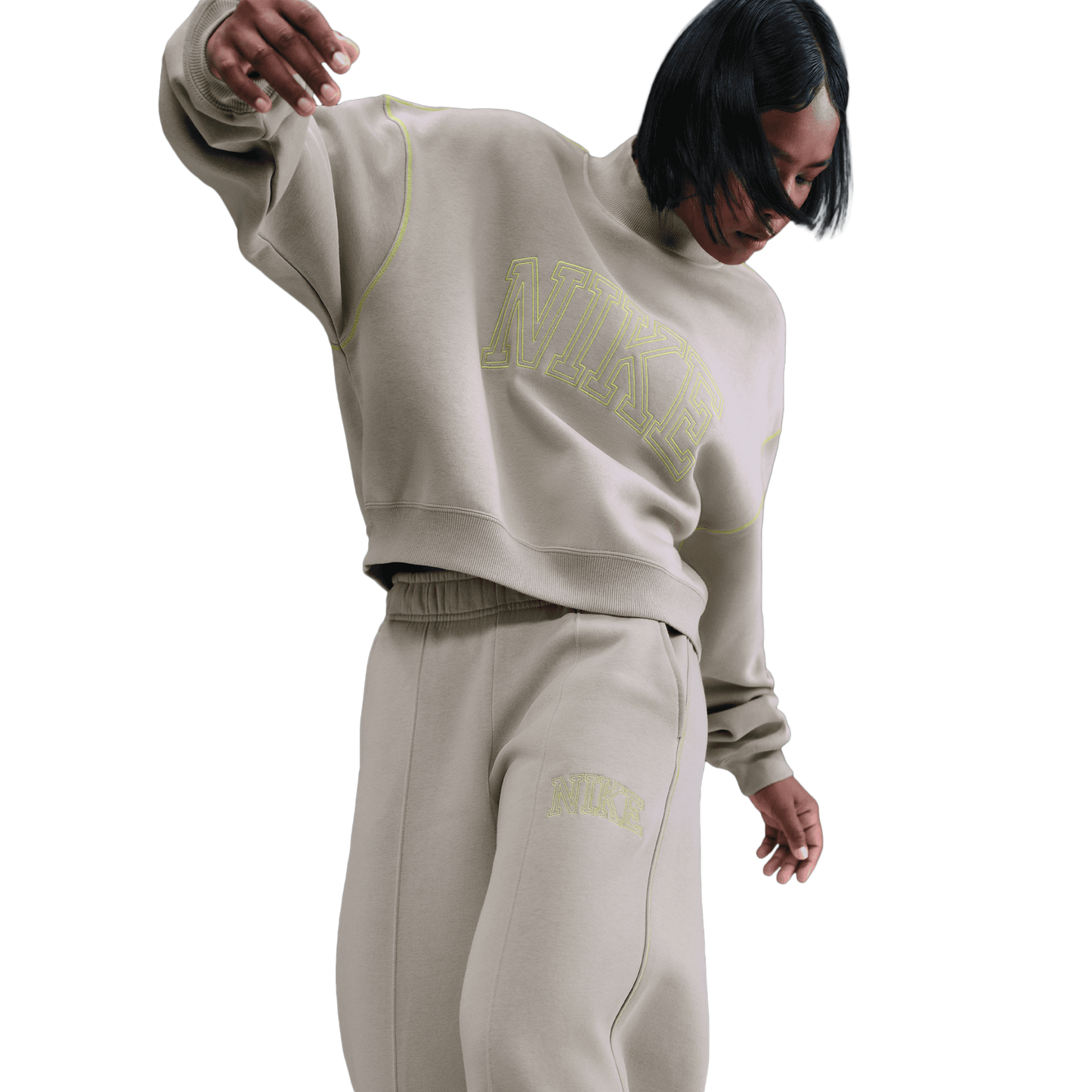 Nike NSW Phoenix Fleece Pants - Women's - Grey/Grey