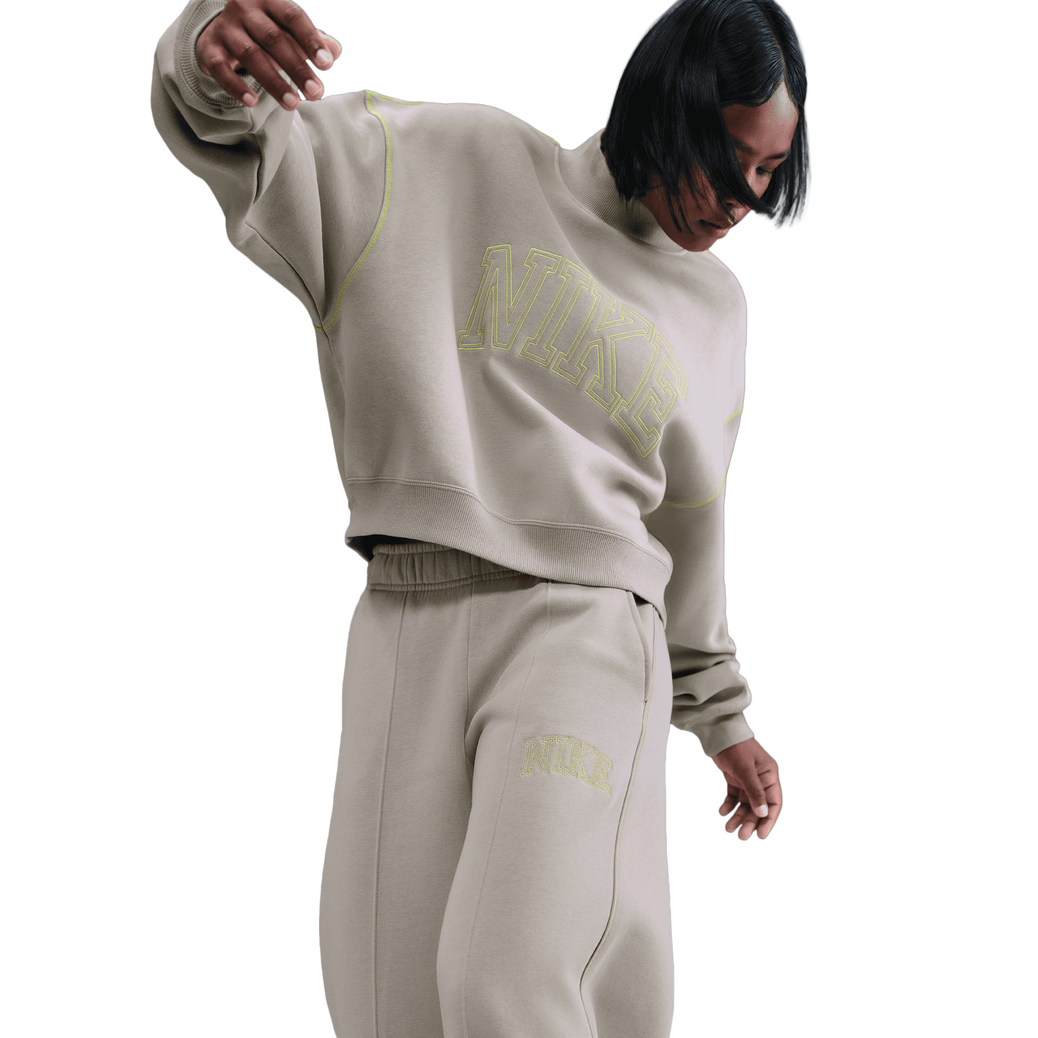 Nike NSW Phoenix Fleece Pants - Women's - Grey/Grey