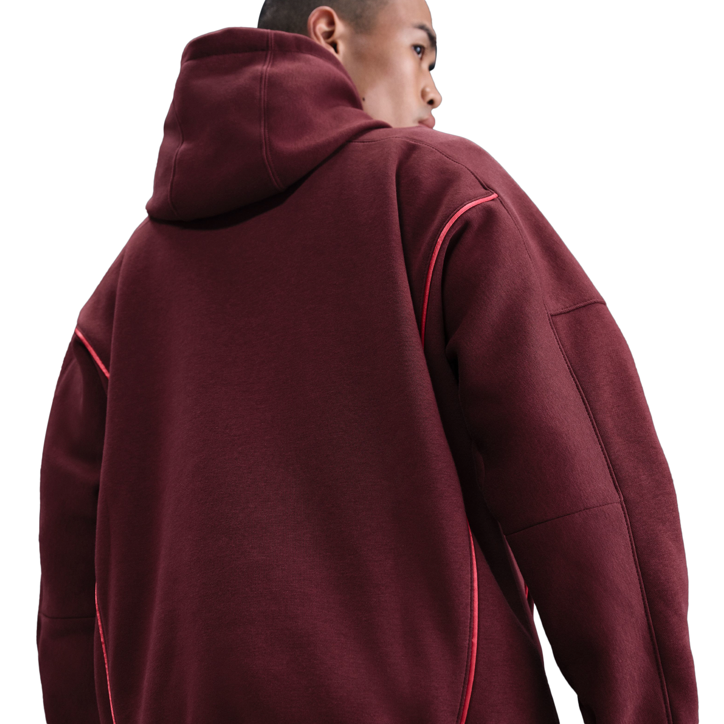 Nike NSW Pullover Hood  Performance Graphic - Men's - White/Maroon