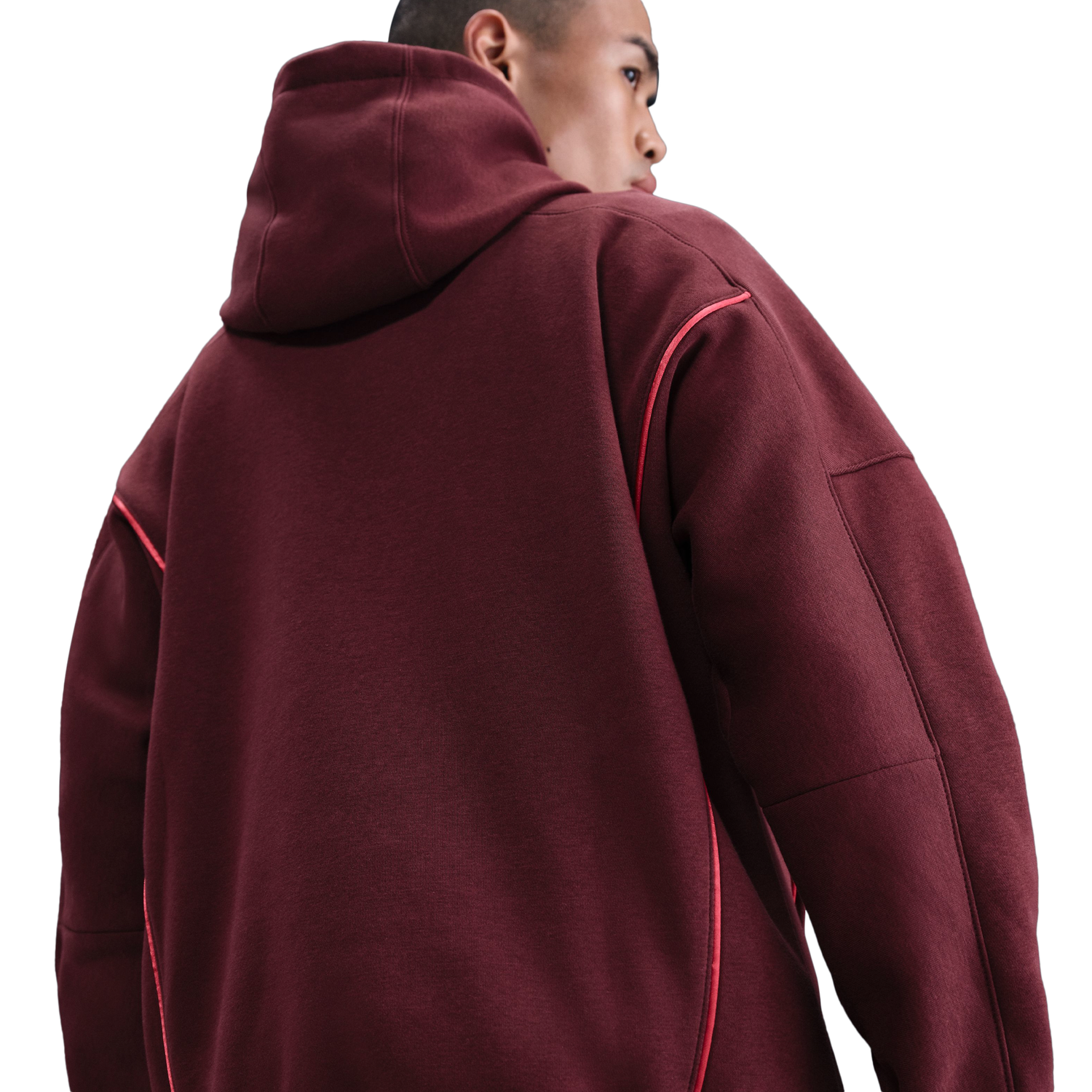 Nike NSW Pullover Hood  Performance Graphic - Men's - White/Maroon
