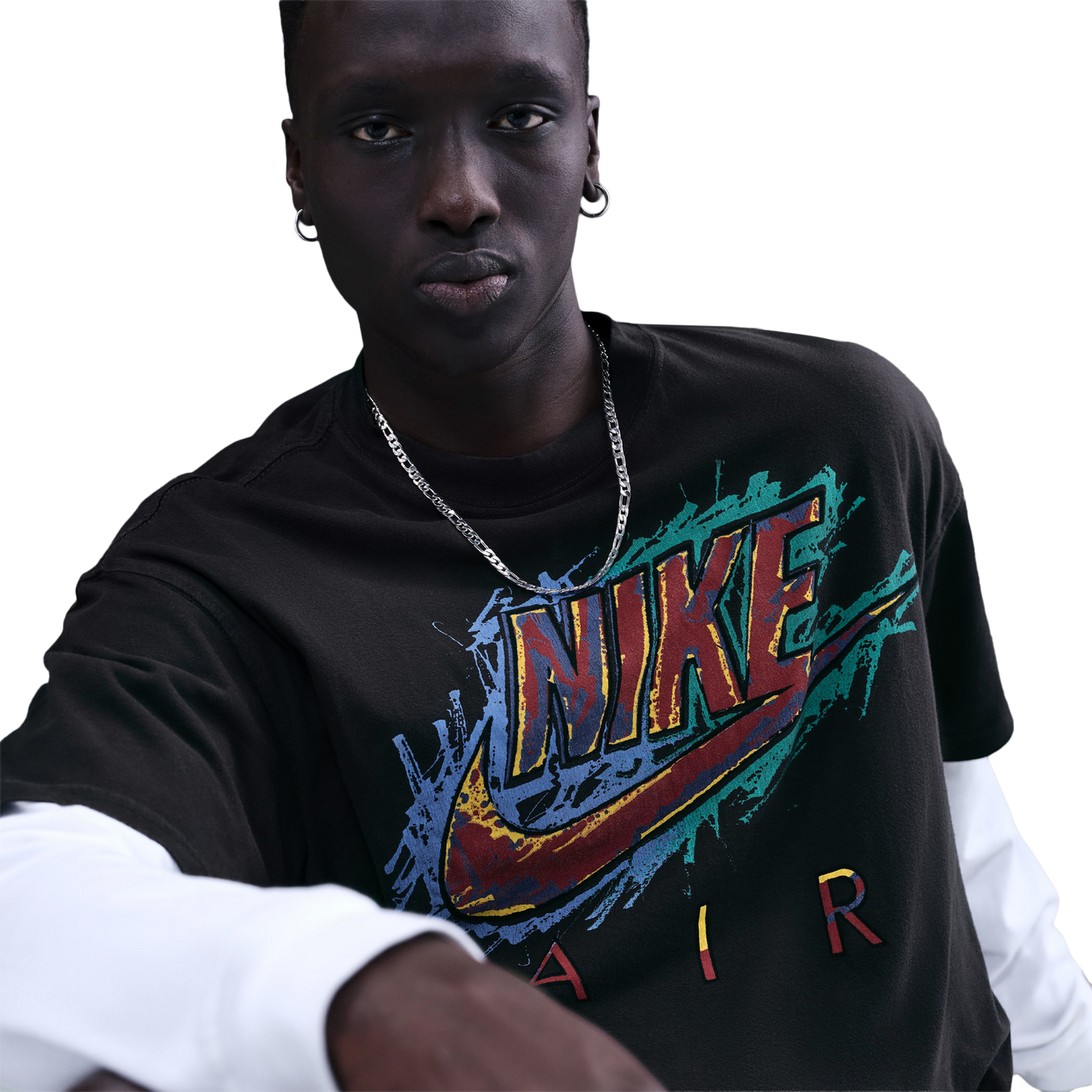 Nike NSW Max 90 DNAR Short Sleeve T-Shirt - Men's - Black/Multi