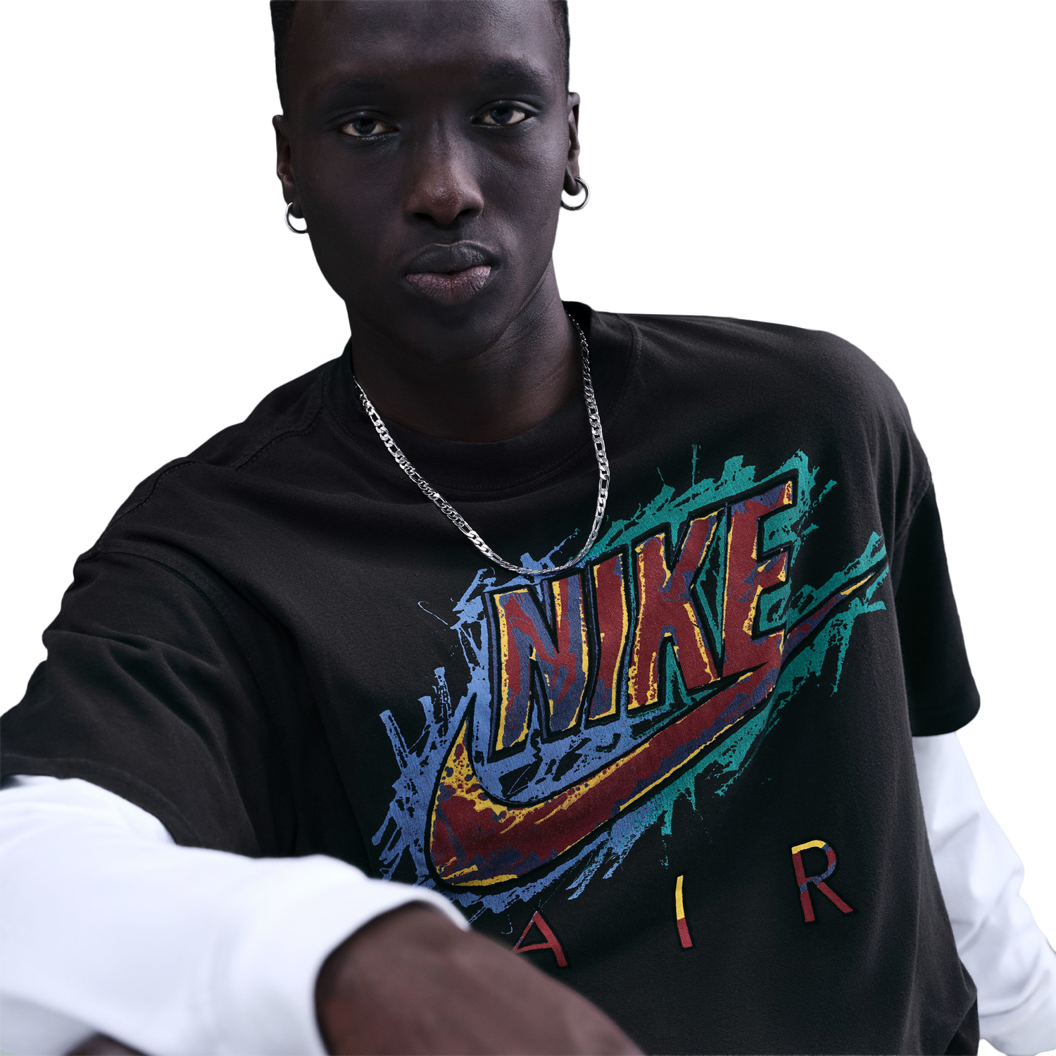 Nike NSW Max 90 DNAR Short Sleeve T-Shirt - Men's - Black/Multi
