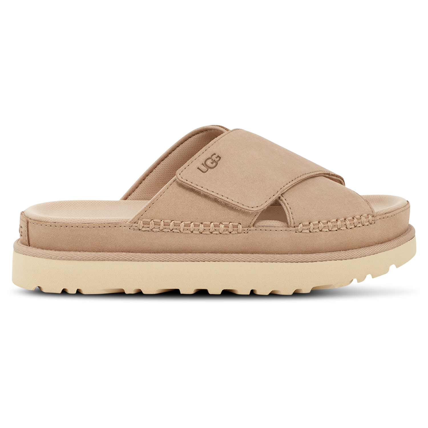 UGG Goldenstar  Cross Slide - Women's - Driftwood