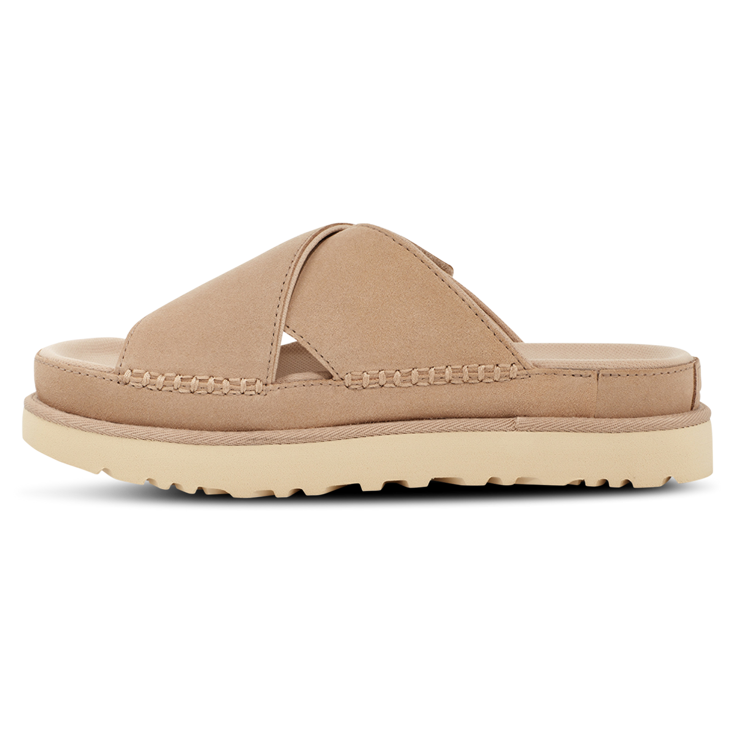 UGG Goldenstar  Cross Slide - Women's - Driftwood