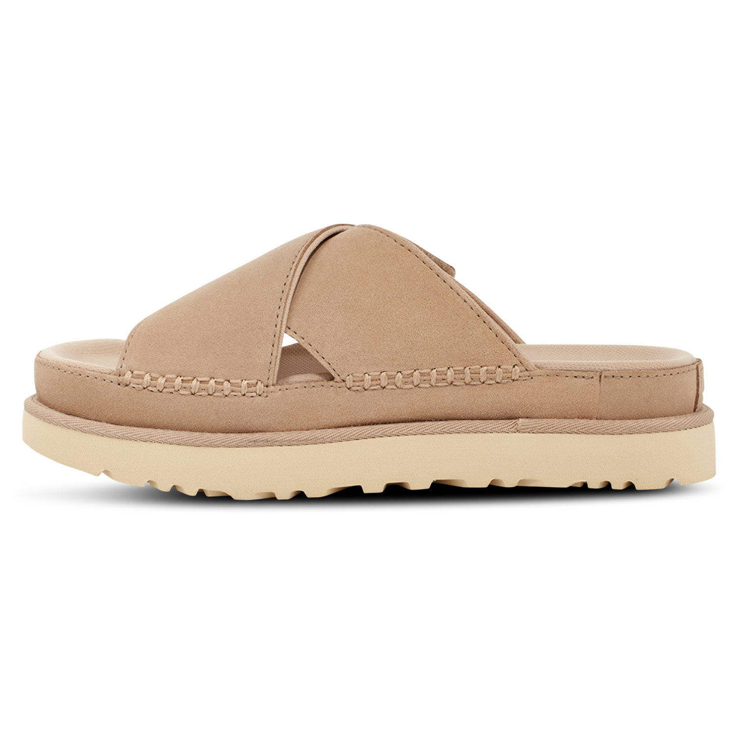 UGG Goldenstar  Cross Slide - Women's - Driftwood