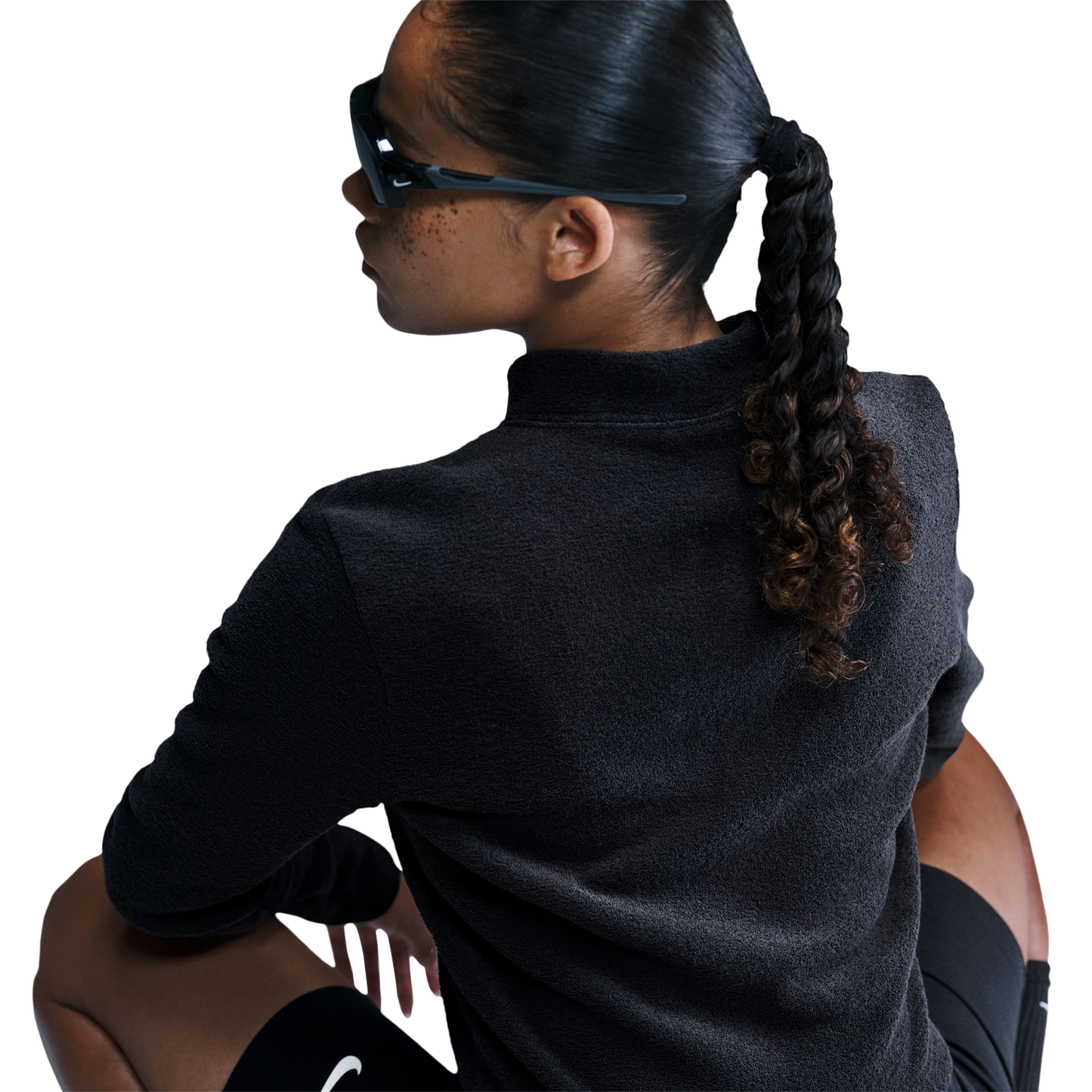 Nike NSW Phoenix Plush Long Sleeve T-Shirt - Women's - Black/Black