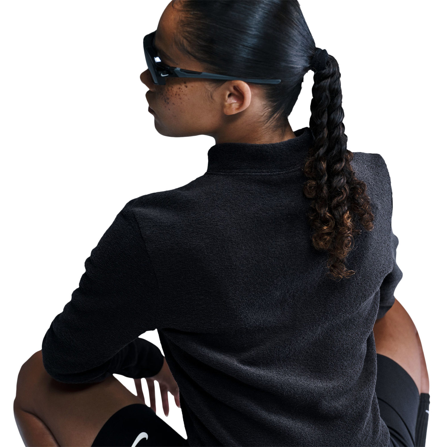 Nike NSW Phoenix Plush Long Sleeve T-Shirt - Women's - Black/Black