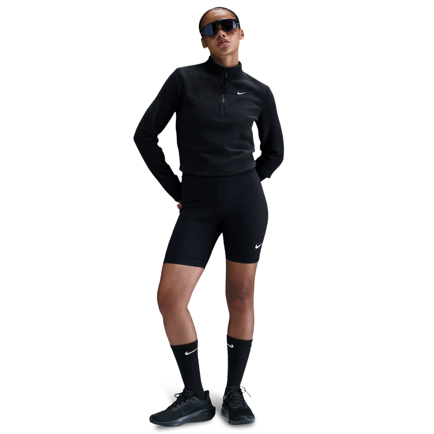 Nike NSW Phoenix Plush Long Sleeve T-Shirt - Women's - Black/Black