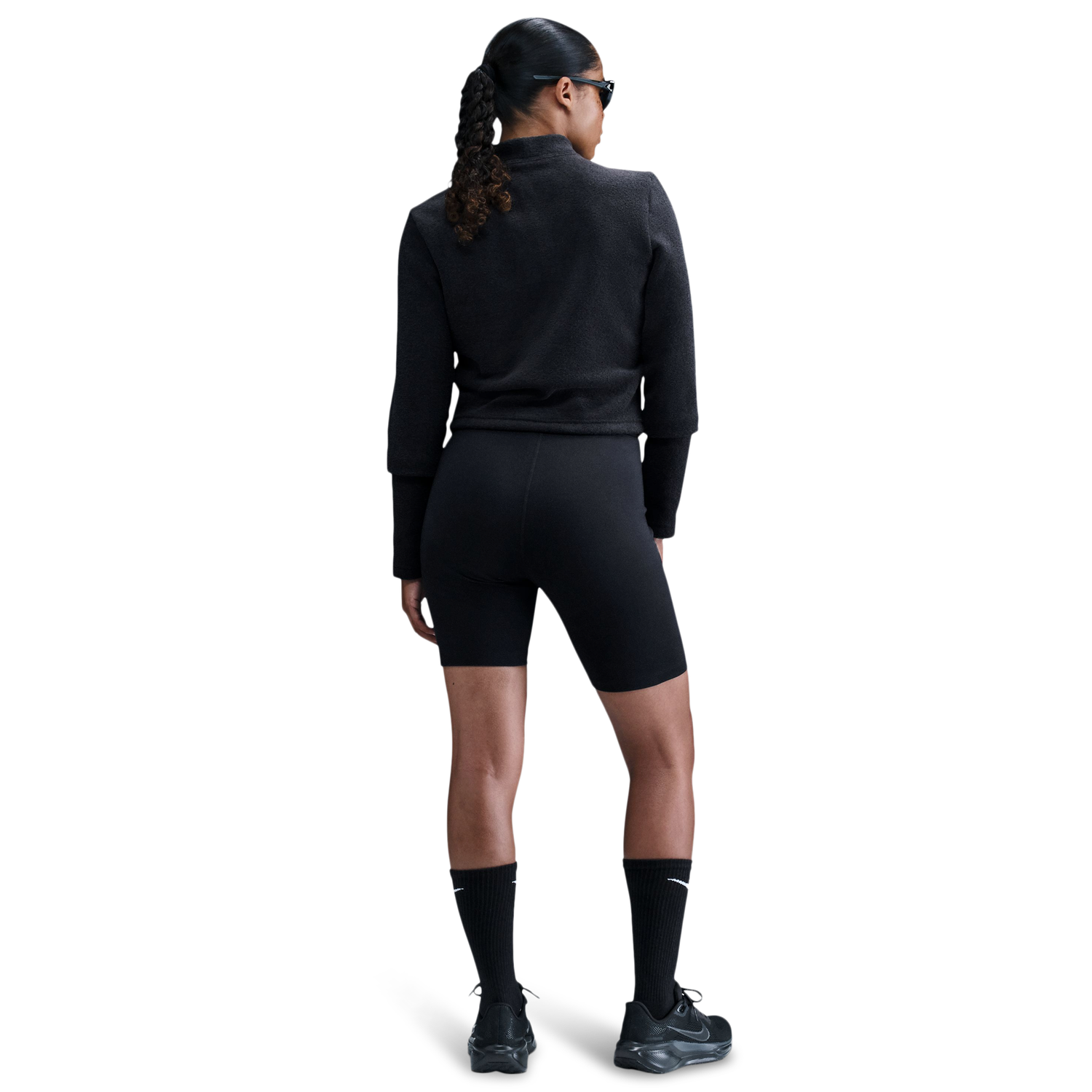 Nike NSW Phoenix Plush Long Sleeve T-Shirt - Women's - Black/Black