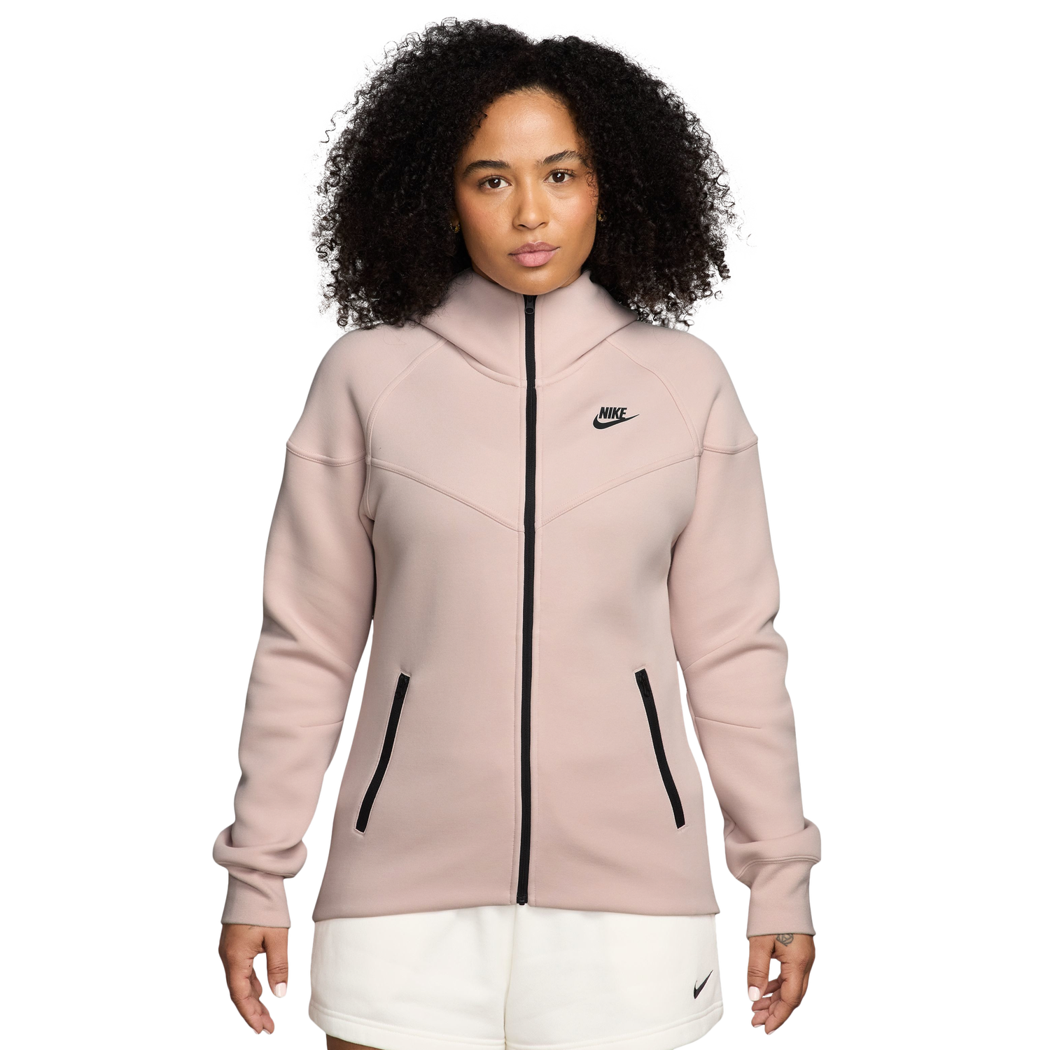 Nike NSW Tech Fleece WR Full-Zip Hoodie - Women's - Pink/Black