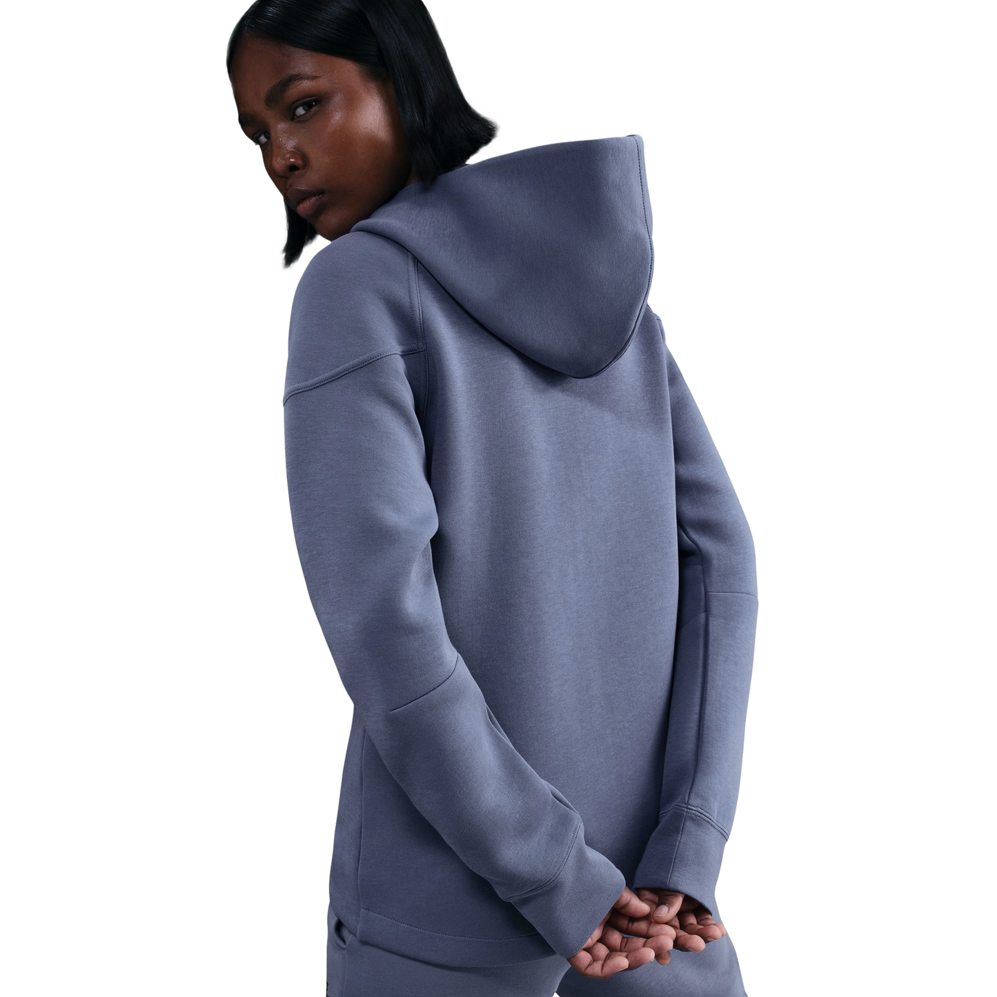 Nike NSW Tech Fleece WR Full-Zip Hoodie - Women's - Black/World Indigo
