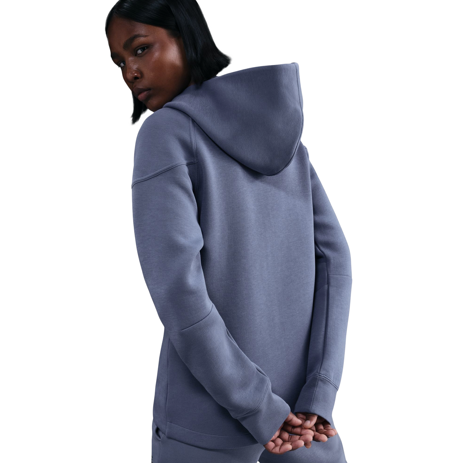 Nike NSW Tech Fleece WR Full-Zip Hoodie - Women's - Black/World Indigo
