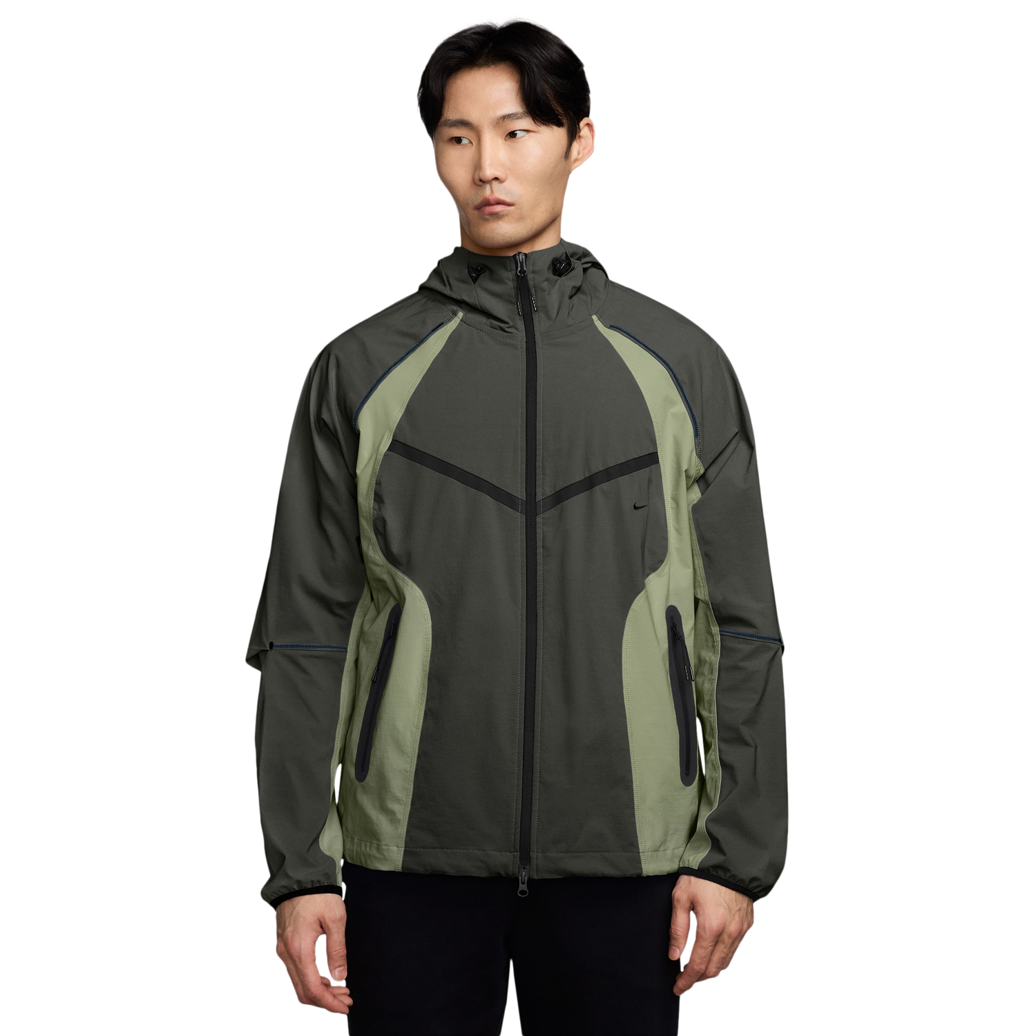 Nike Tech Woven Pro Full-Zip Jacket - Men's - Olive/Black