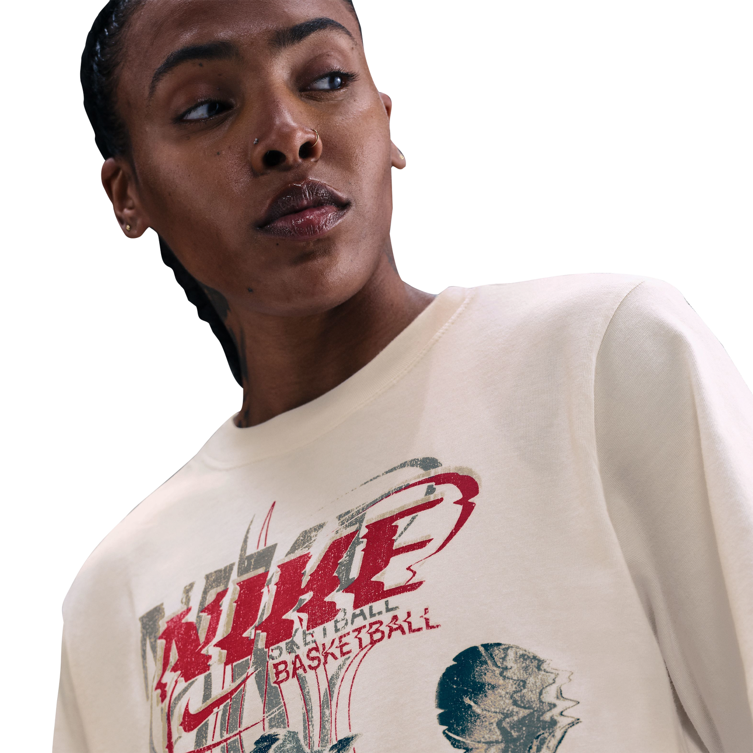 Nike Essential Glitch T-shirt - Women's - White/Red