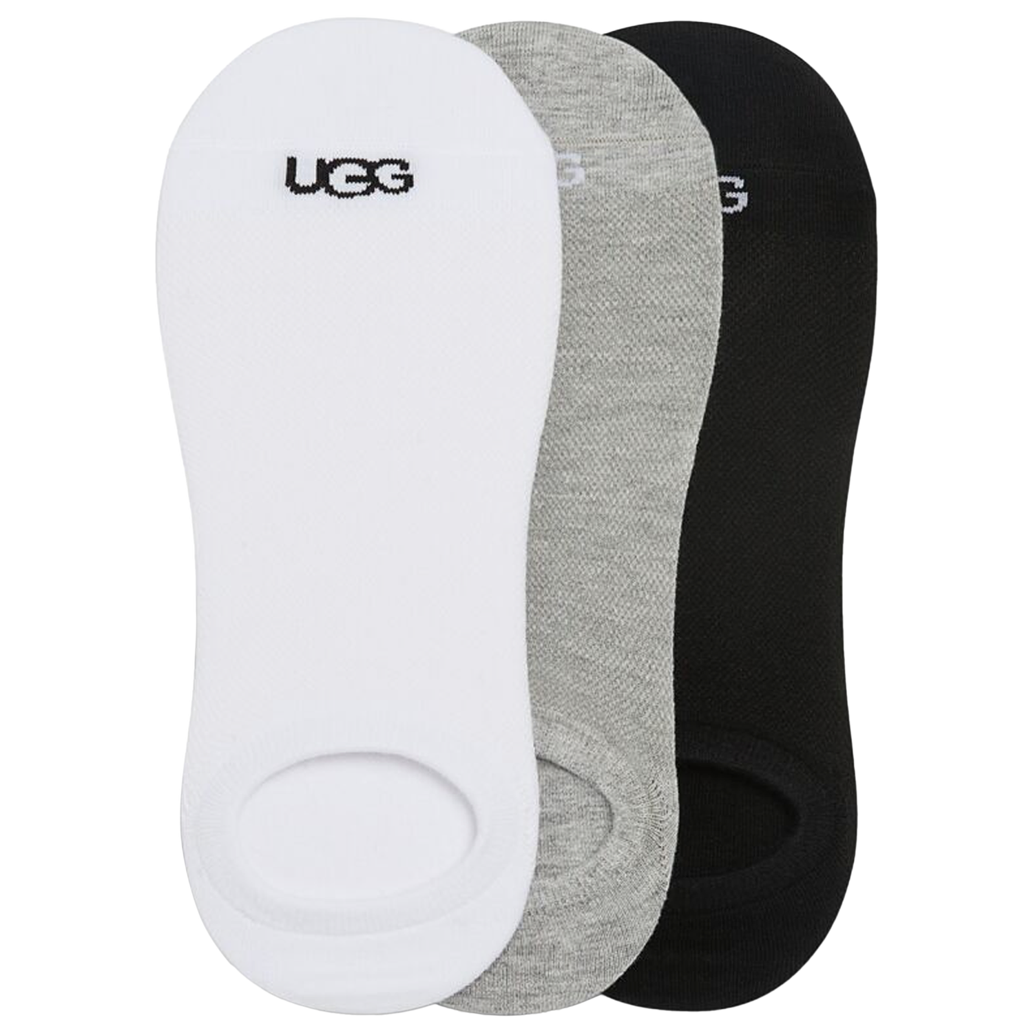 UGG Oliver No Show 3 Pack - Women's - White/Grey/Black
