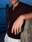 WHITE COMO RING | Silver