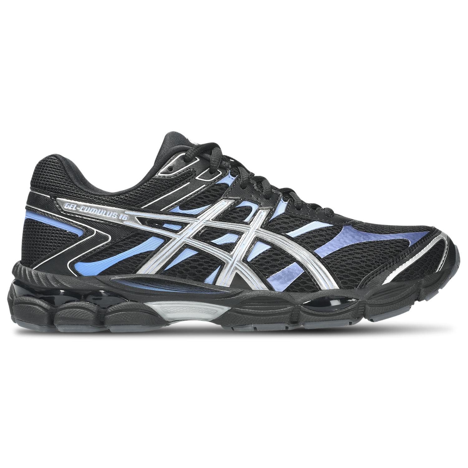 ASICS® GEL-Cumulus 16 - Men's - Black/Pure Silver/Blue