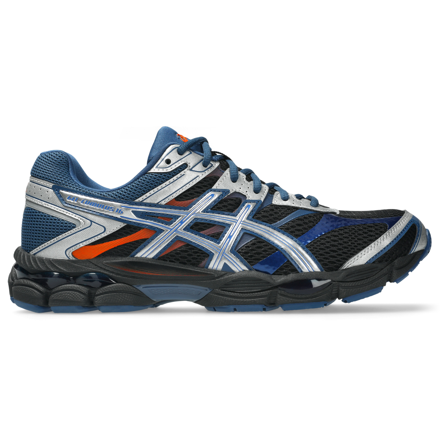 ASICS® GEL-Cumulus 16 - Men's - Illusion Blue/Black/Orange