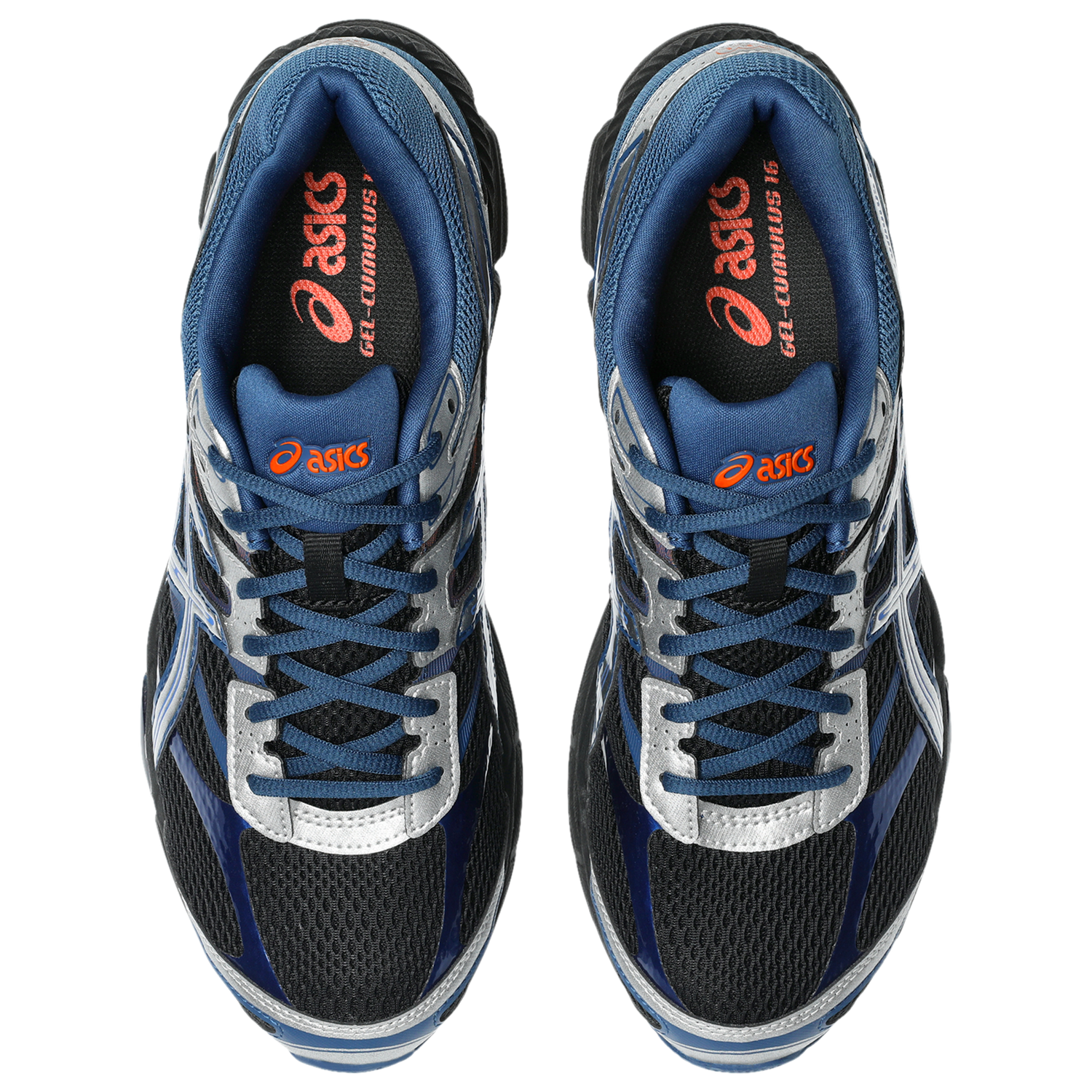 ASICS® GEL-Cumulus 16 - Men's - Illusion Blue/Black/Orange