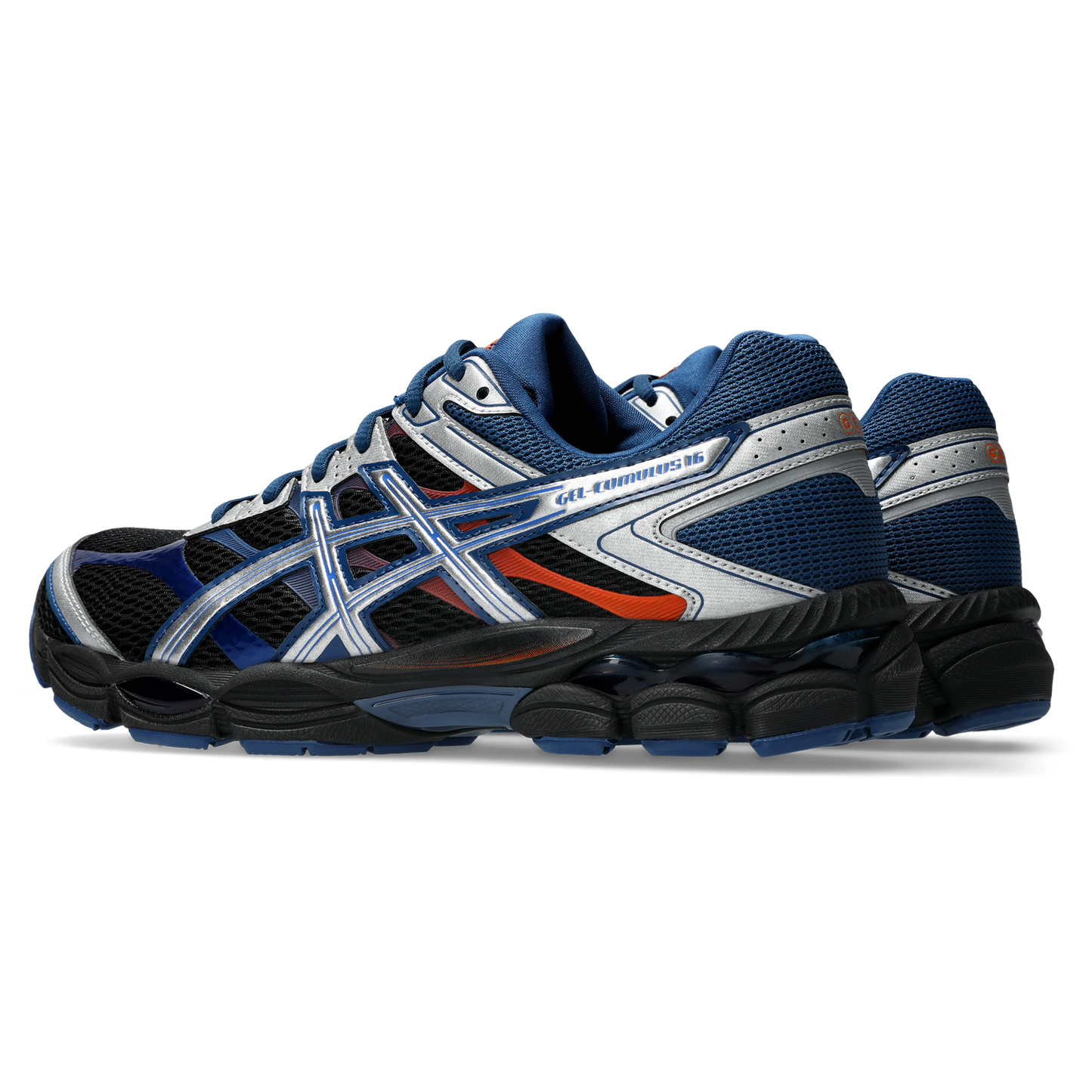 ASICS® GEL-Cumulus 16 - Men's - Illusion Blue/Black/Orange