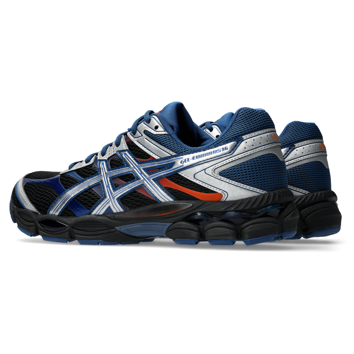ASICS® GEL-Cumulus 16 - Men's - Illusion Blue/Black/Orange