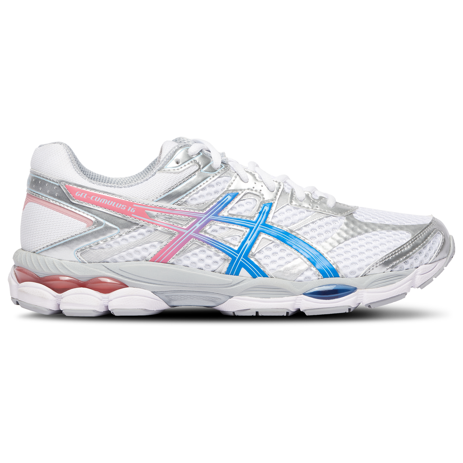 ASICS® GEL-Cumulus 16 - Men's - Pure Silver/White/Blue