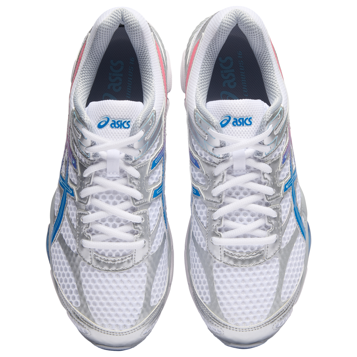 ASICS® GEL-Cumulus 16 - Men's - Pure Silver/White/Blue