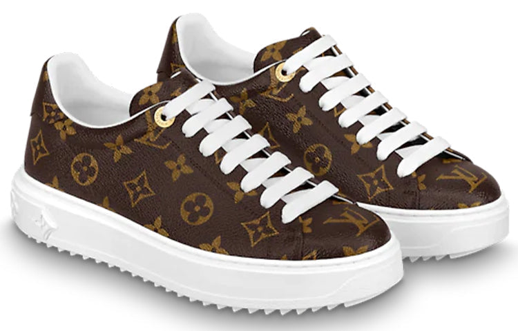 (WMNS) LOUIS VUITTON Time Out Sneakers 'Brown Monogram' 1A8FJP