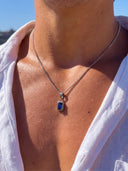 OCEAN GEMSTONE CHAIN | Silver