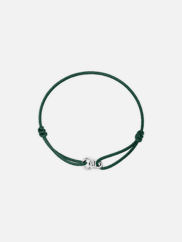 GREEN UNITY BRACELET | Silver