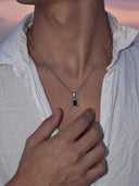 MIDNIGHT GEMSTONE CHAIN | Silver
