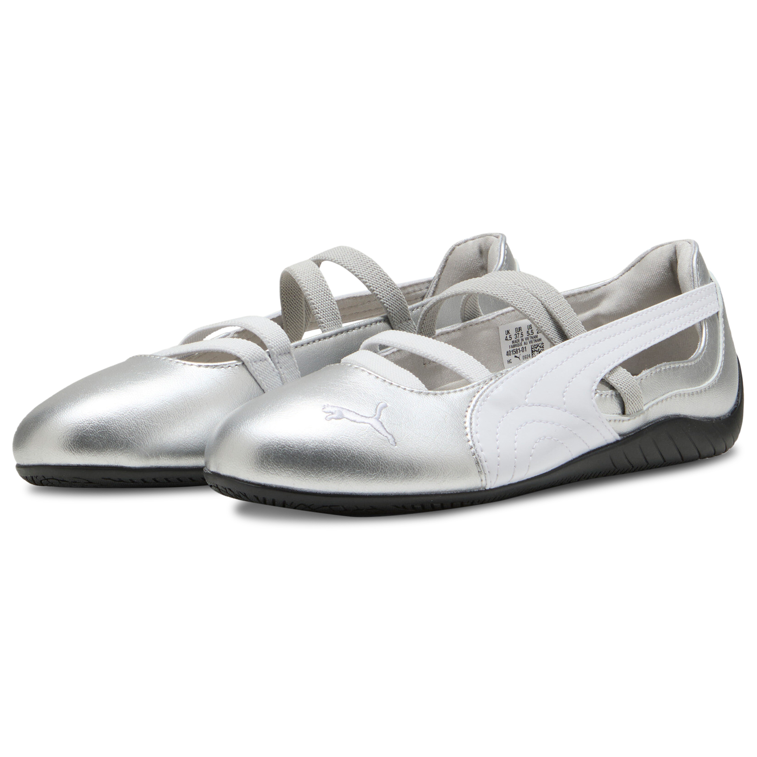 PUMA Speedcat Ballet Metallic - Women's - Silver Metallic/White