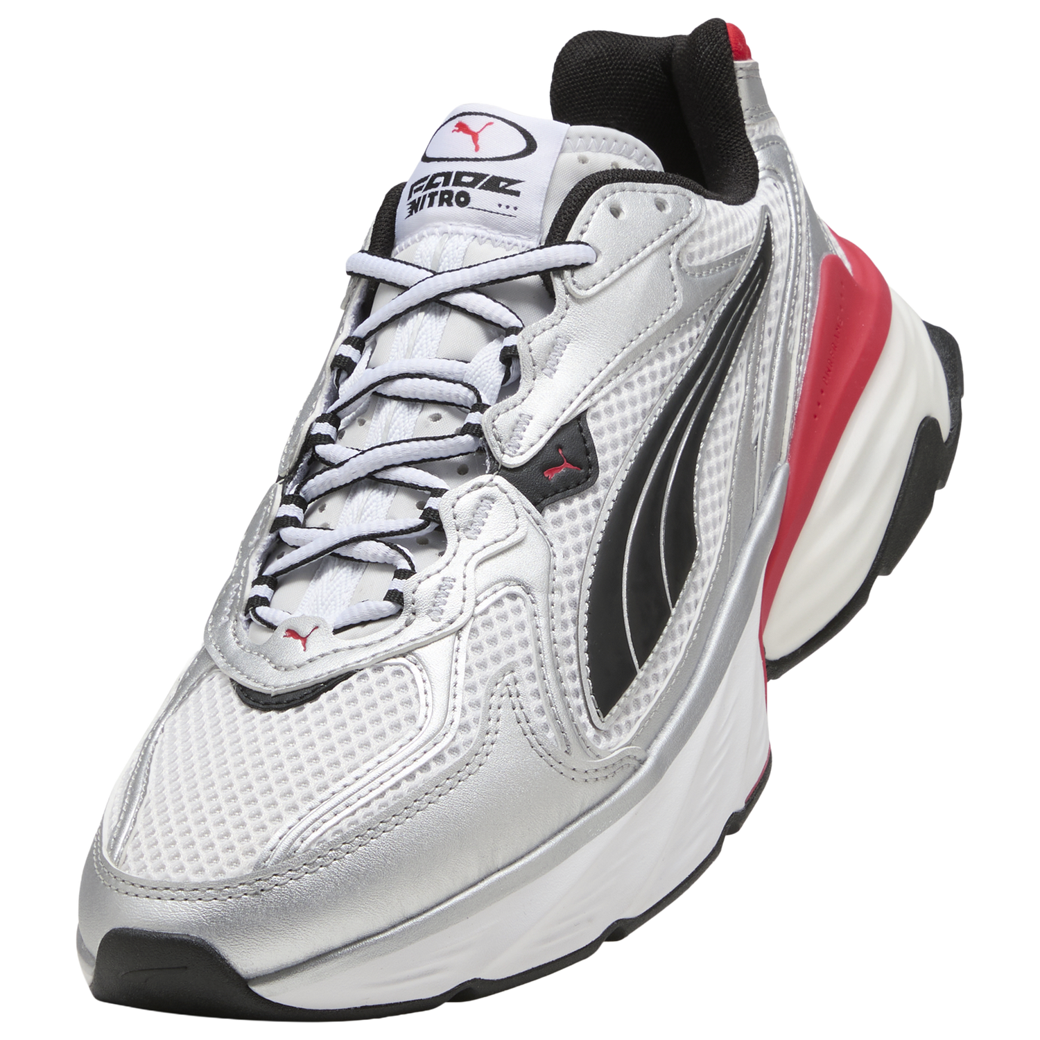 PUMA Fade Nitro Ls - Men's - Puma White/Puma Silver/For All Time Red