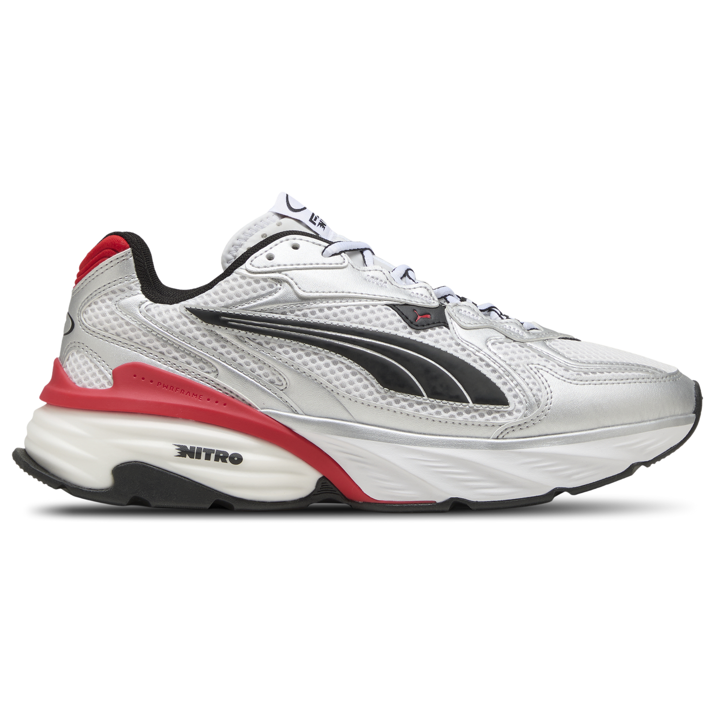 PUMA Fade Nitro Ls - Women's - Puma Silver/Puma White/For All Time Red