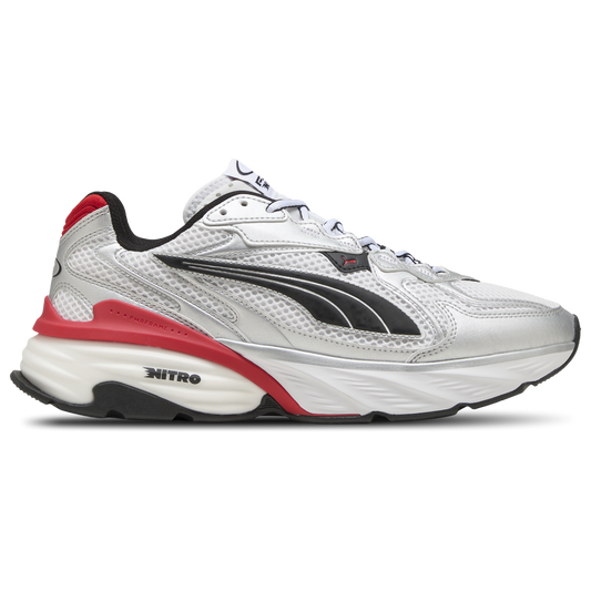 PUMA Fade Nitro Ls - Women's - Puma Silver/Puma White/For All Time Red