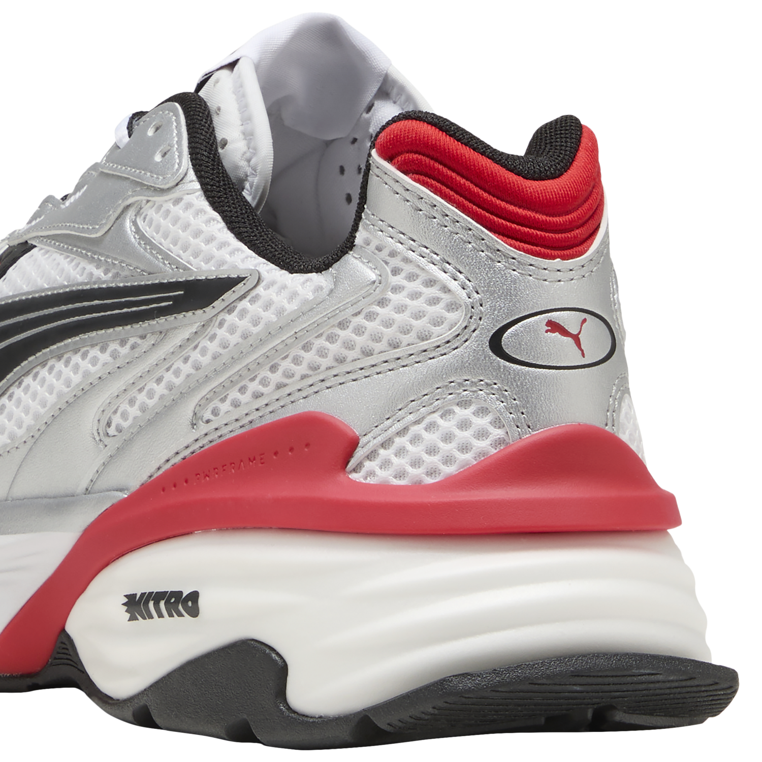 PUMA Fade Nitro Ls - Women's - Puma Silver/Puma White/For All Time Red