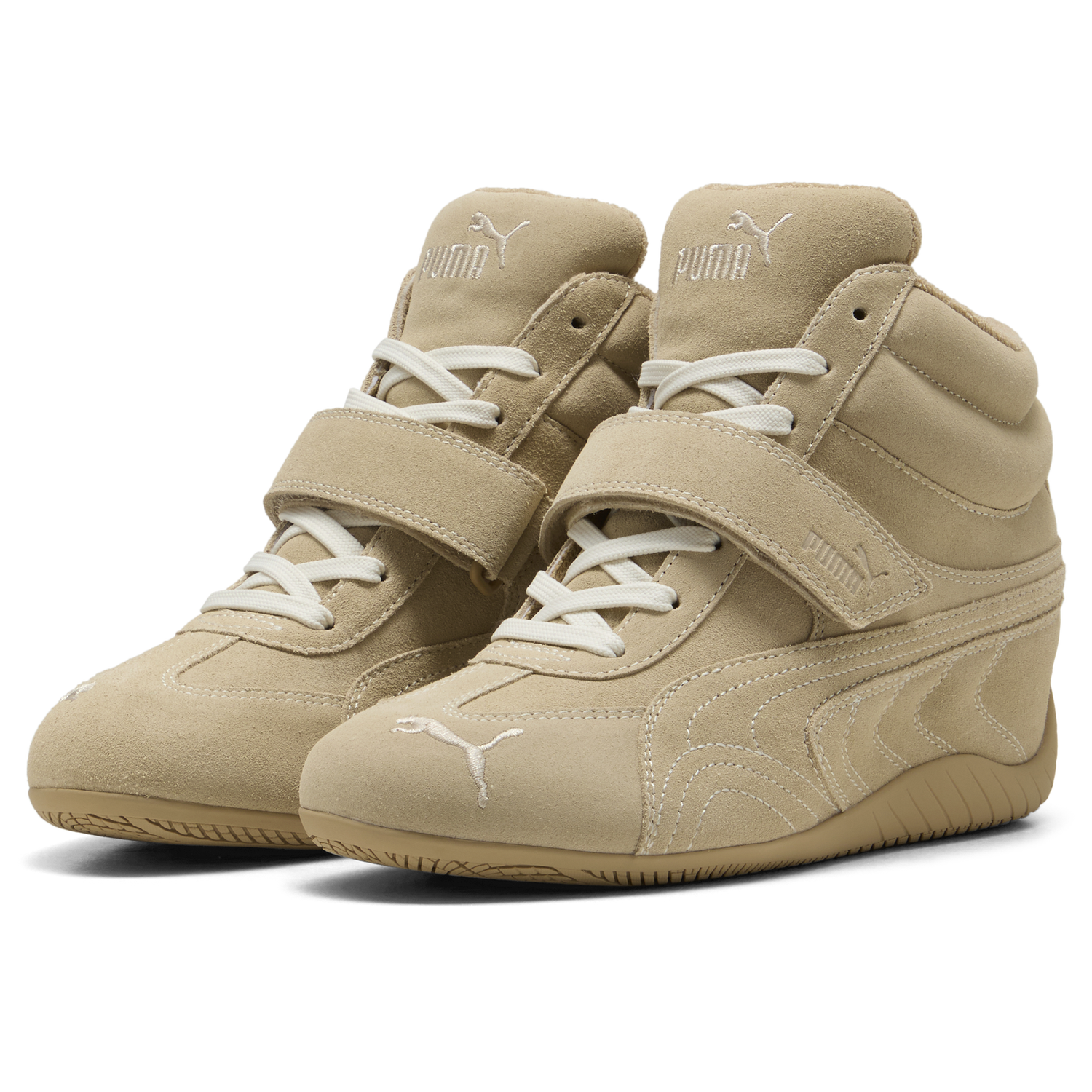 PUMA Suede Classic Wedge - Women's - Alpine Snow/Sand Dune