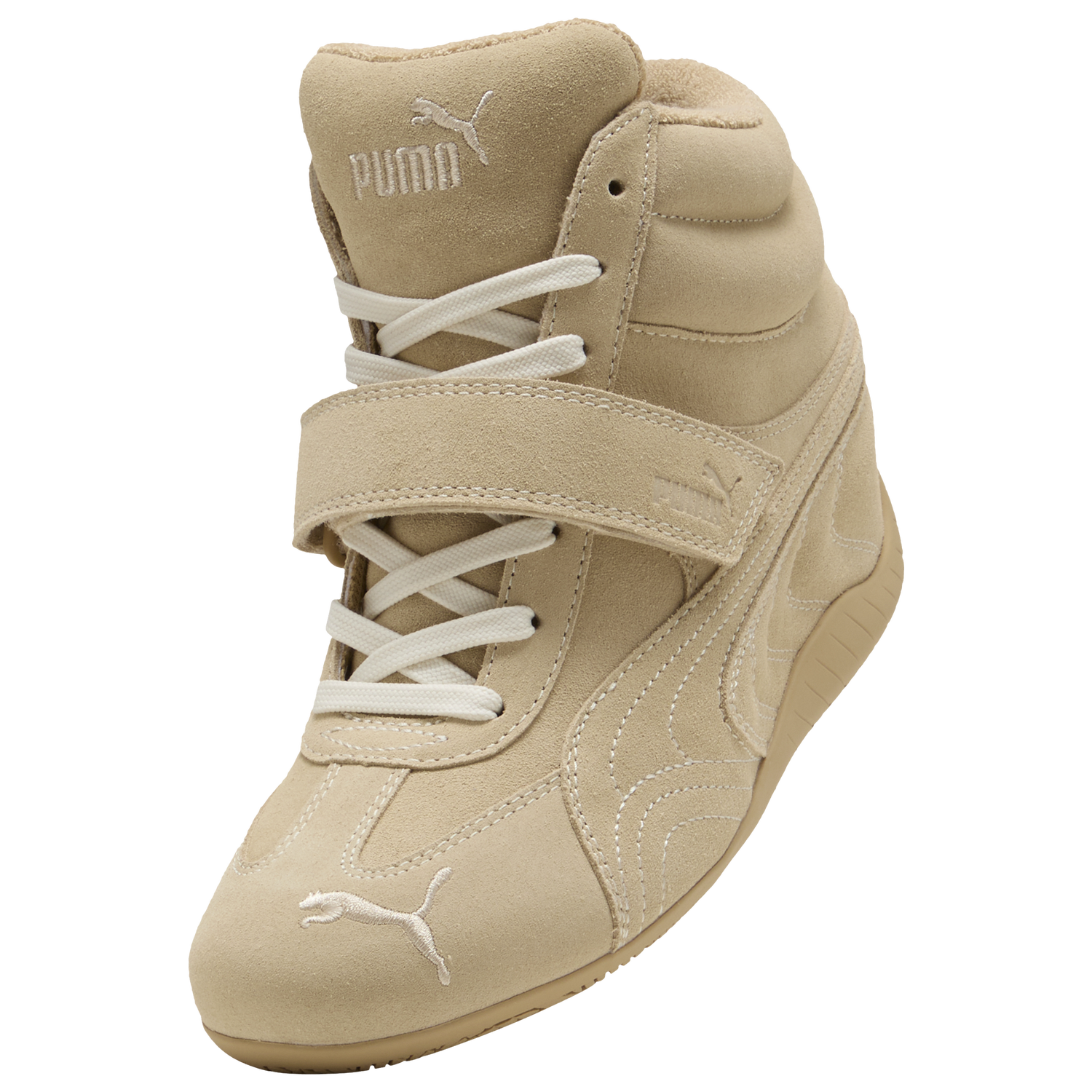 PUMA Suede Classic Wedge - Women's - Alpine Snow/Sand Dune