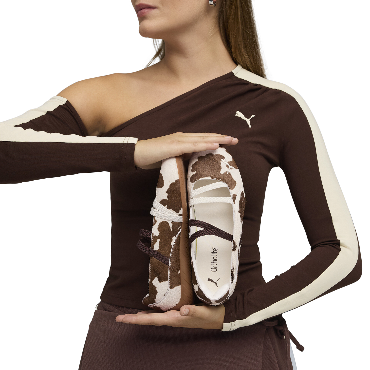 PUMA Speedcat Ballet Cow - Women's - Chocolate Brown/Warm White