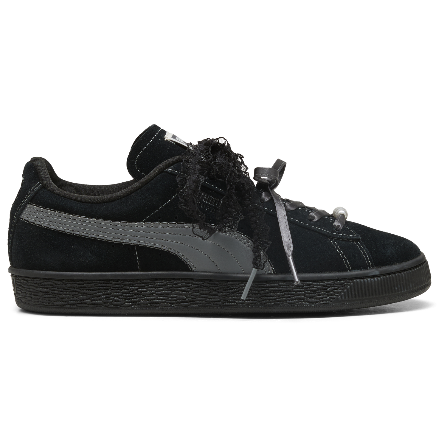 PUMA Suede Bloom - Women's - Black/Gray
