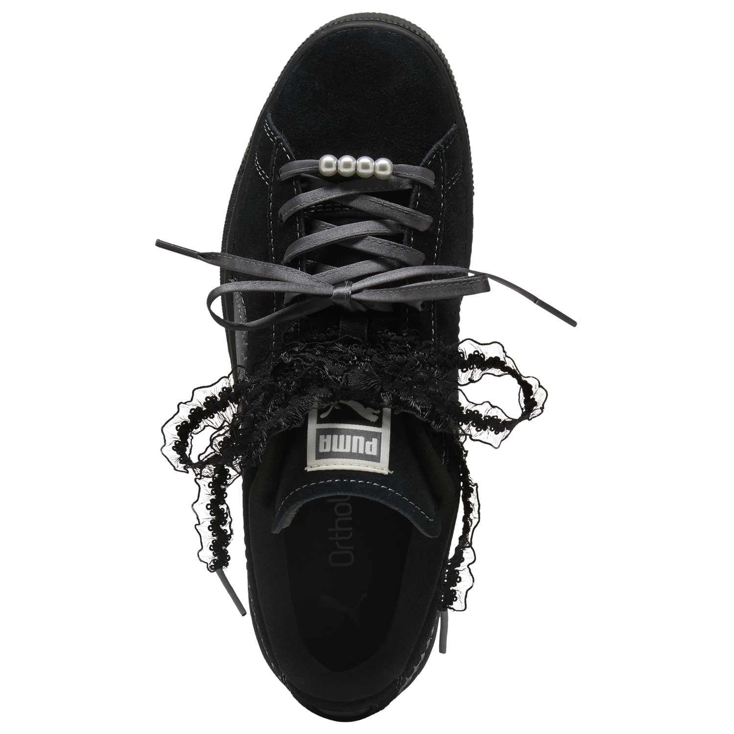 PUMA Suede Bloom - Women's - Black/Gray