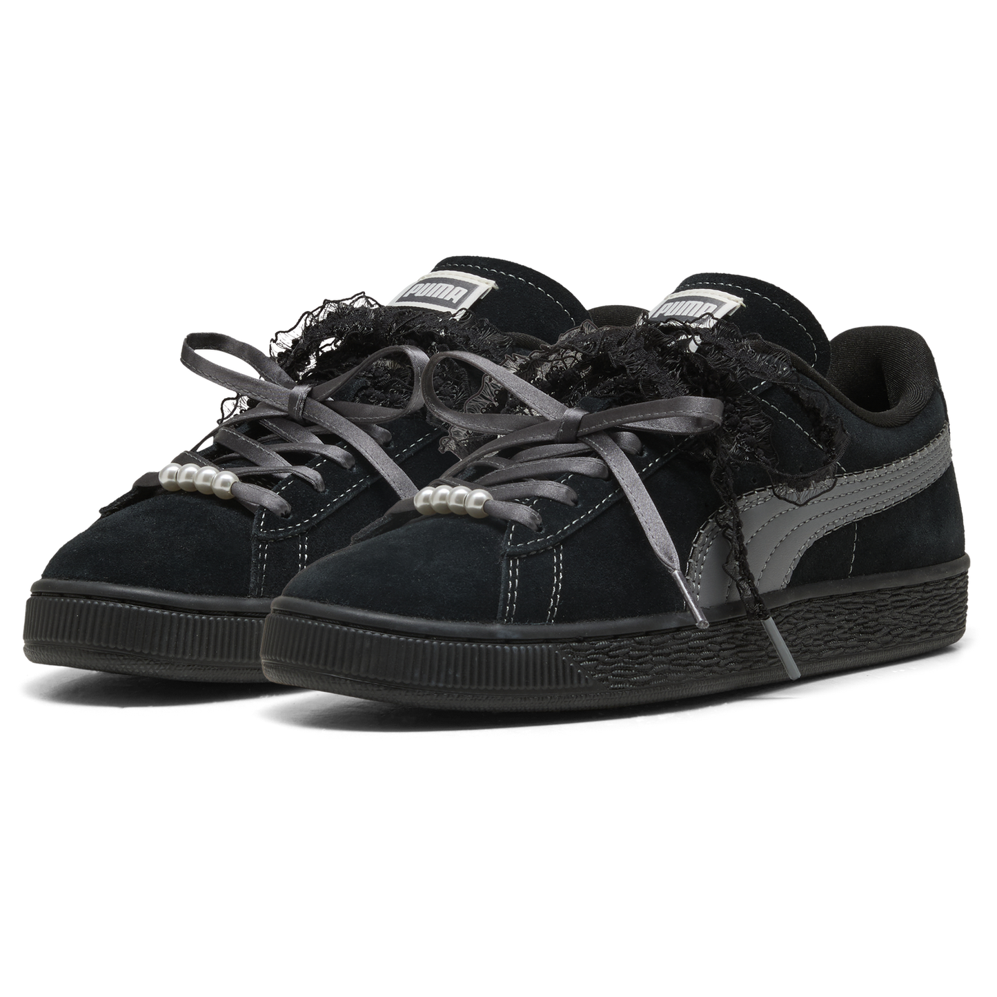 PUMA Suede Bloom - Women's - Black/Gray