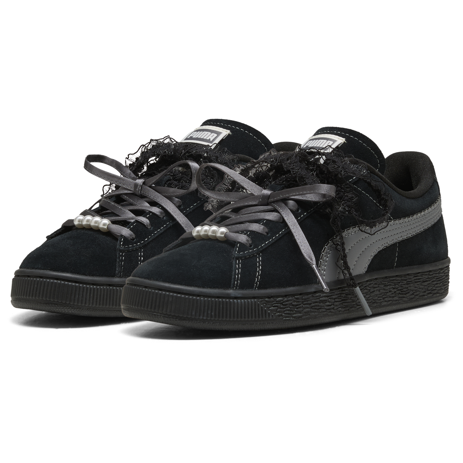 PUMA Suede Bloom - Women's - Black/Gray