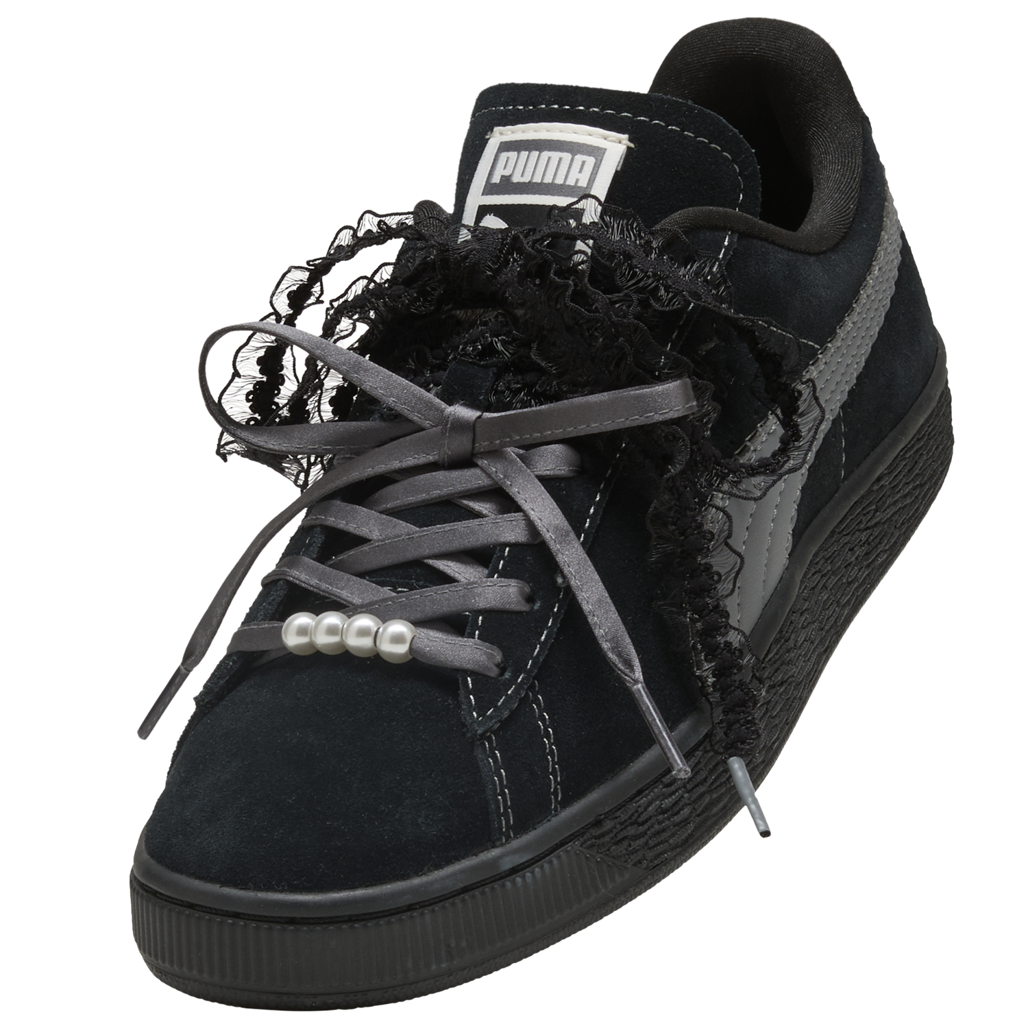 PUMA Suede Bloom - Women's - Black/Gray