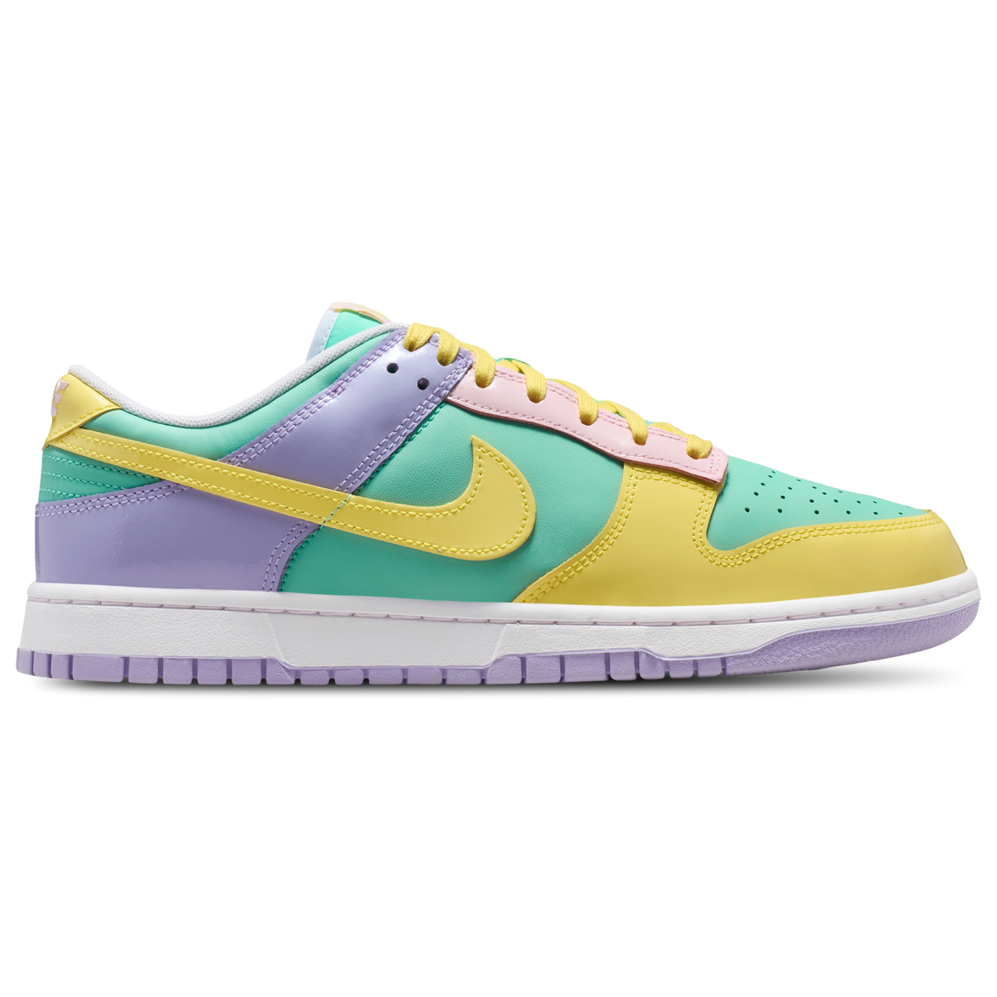 Nike Dunk Low Retro - Men's - Emerald Rise/Yellow Pulse/Hydrangeas
