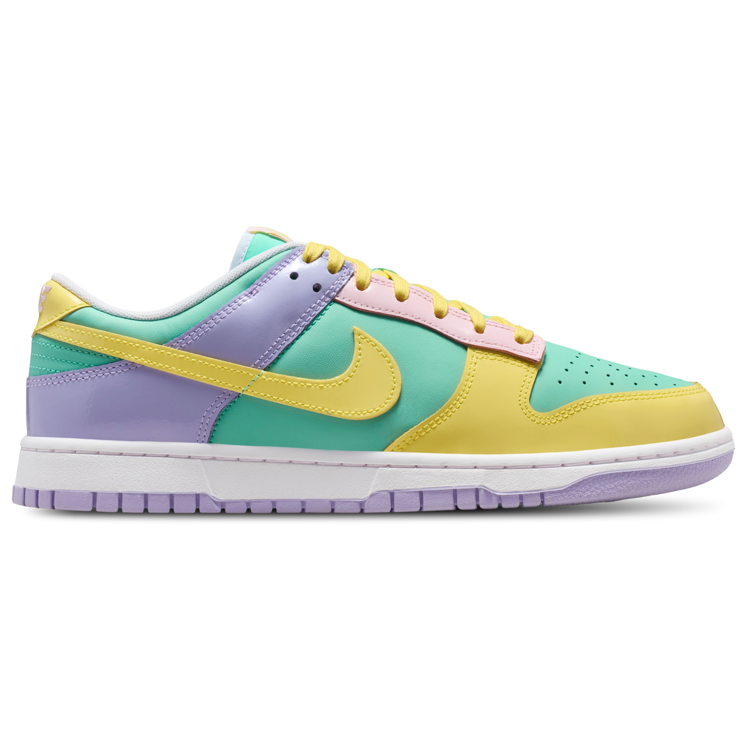 Nike Dunk Low Retro - Men's - Emerald Rise/Yellow Pulse/Hydrangeas