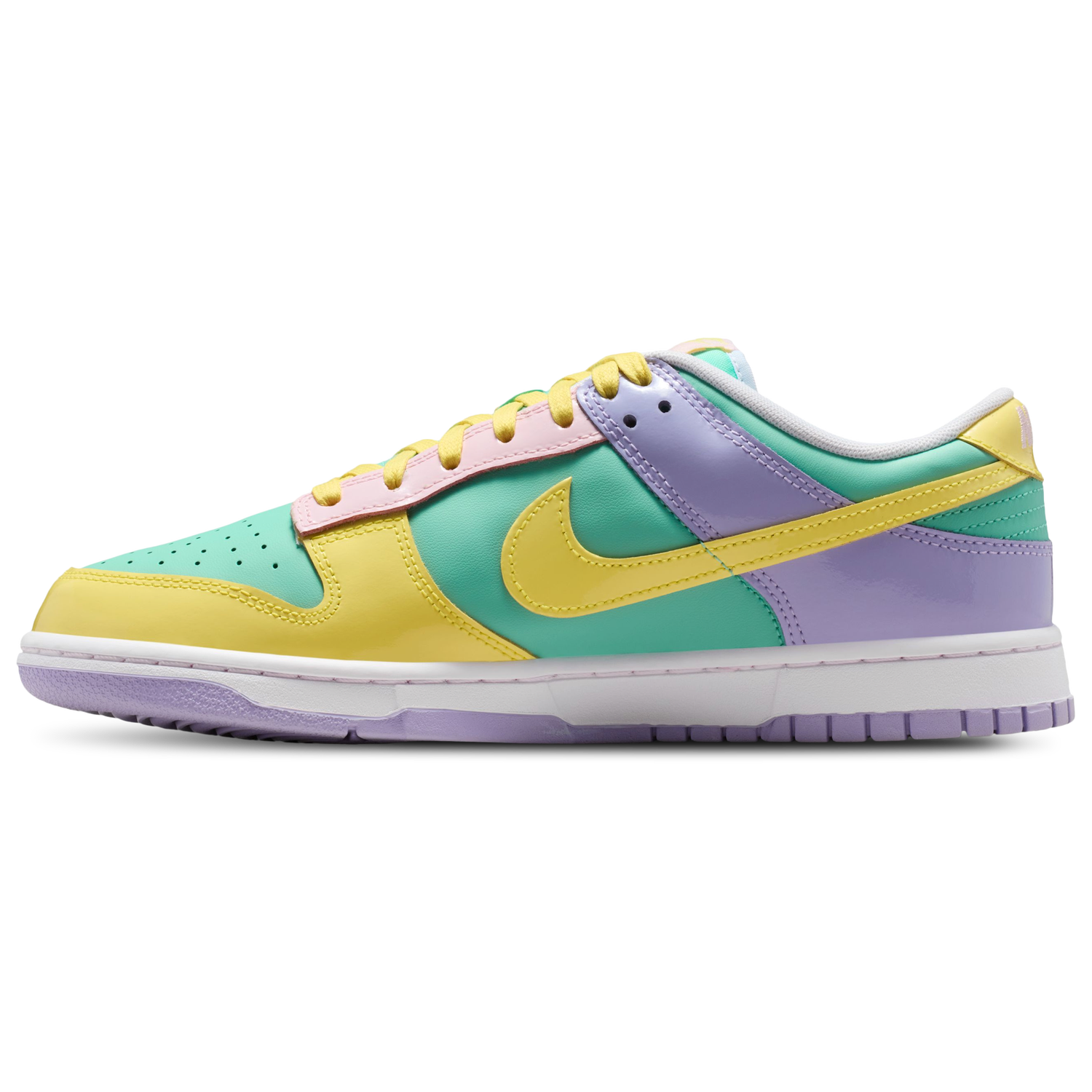 Nike Dunk Low Retro - Men's - Emerald Rise/Yellow Pulse/Hydrangeas