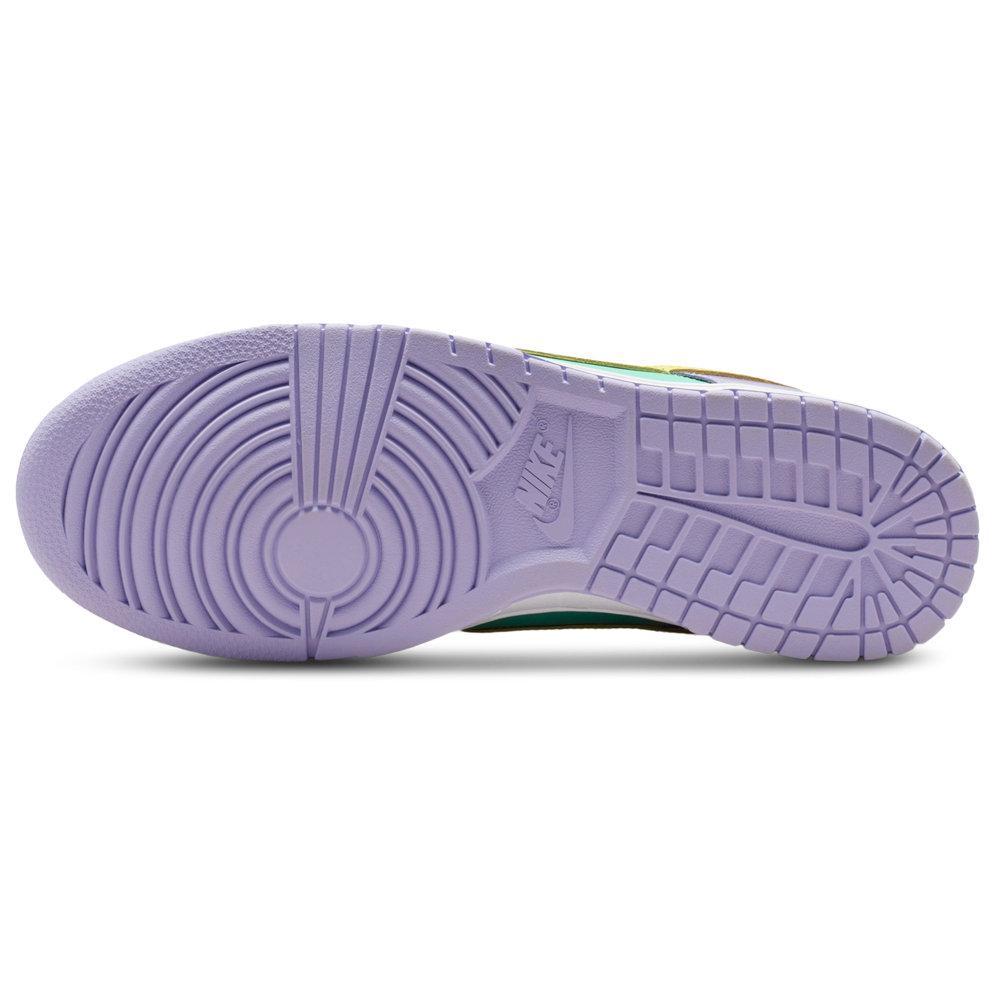 Nike Dunk Low Retro - Men's - Emerald Rise/Yellow Pulse/Hydrangeas