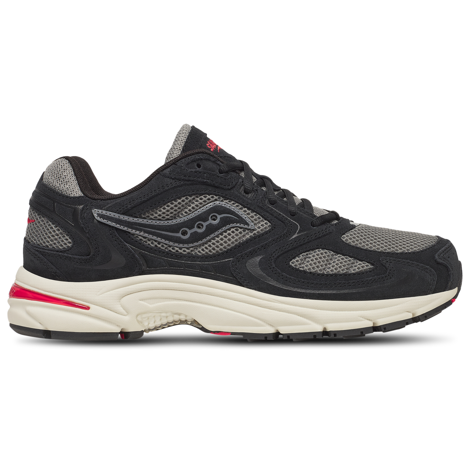 Saucony Grid Jazz 9 - Men's - Black/Grey/Red