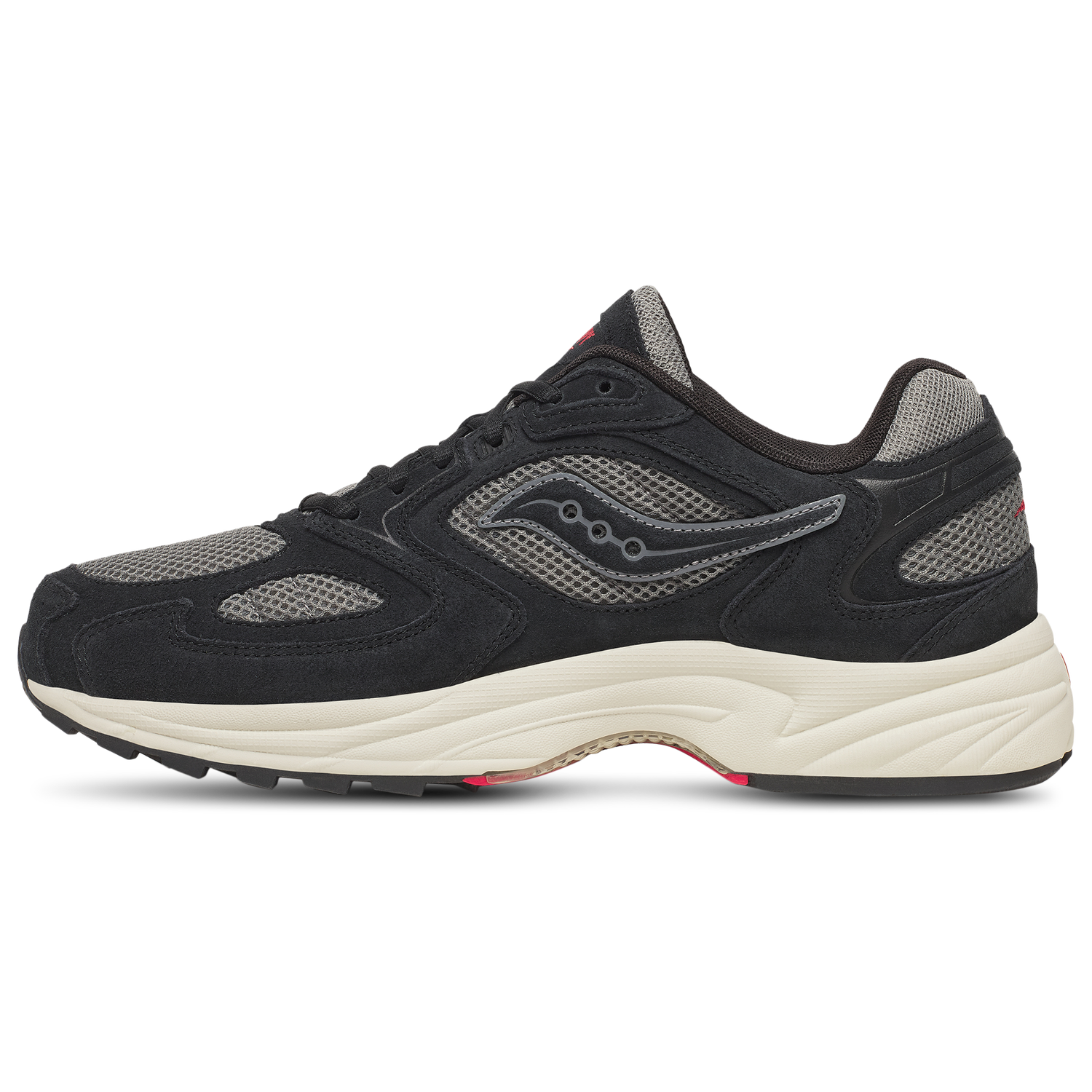 Saucony Grid Jazz 9 - Men's - Black/Grey/Red